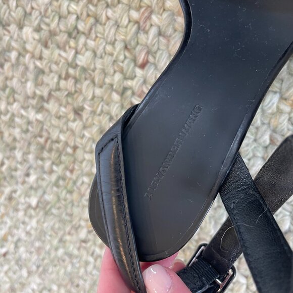 Alexander Wang Lovisa Leather Slingback Pumps Size 5.5 - Picture 6 of 6